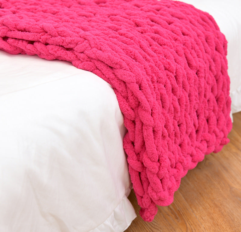 Premium Hnadmade Weighted Chenille Blanket