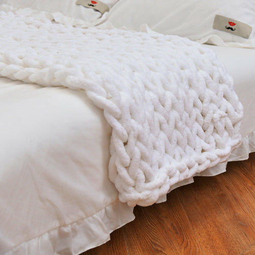 Premium Hnadmade Weighted Chenille Blanket