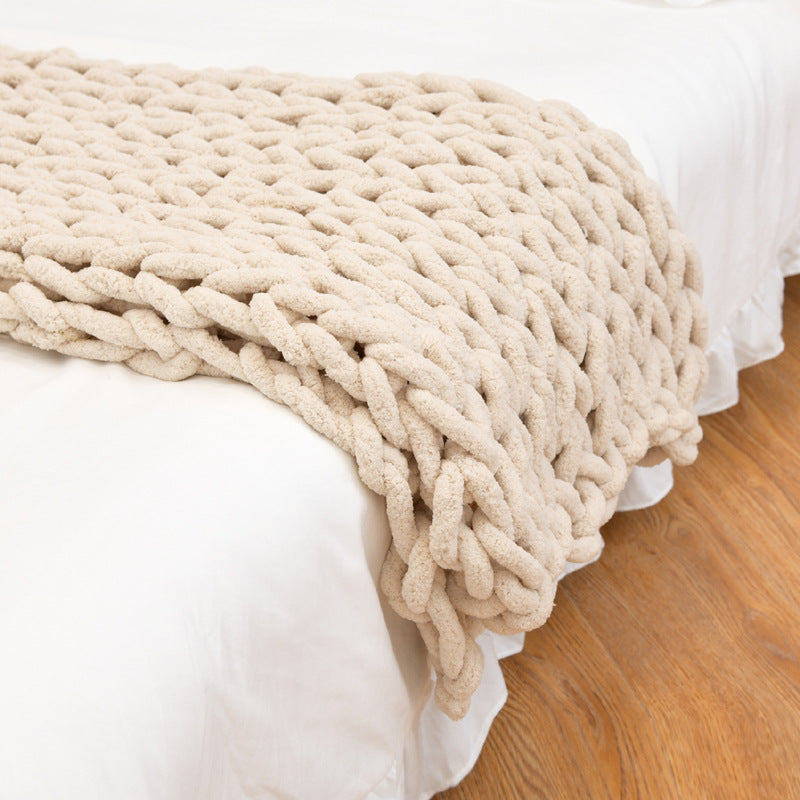 Premium Hnadmade Weighted Chenille Blanket