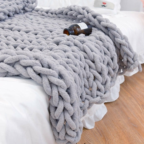 Premium Hnadmade Weighted Chenille Blanket