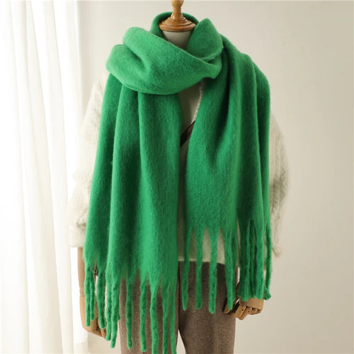 Winter Scarf for Women Cashmere Warm Solid Pashmina Blanket Wraps