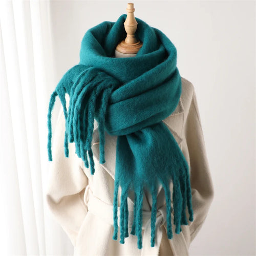 Winter Scarf for Women Cashmere Warm Solid Pashmina Blanket Wraps