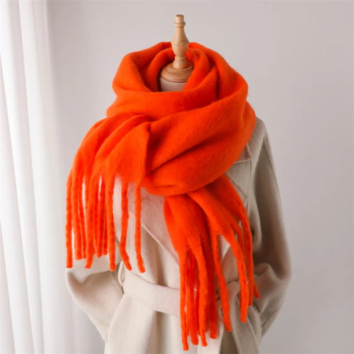 Winter Scarf for Women Cashmere Warm Solid Pashmina Blanket Wraps