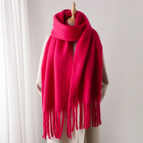 Winter Scarf for Women Cashmere Warm Solid Pashmina Blanket Wraps